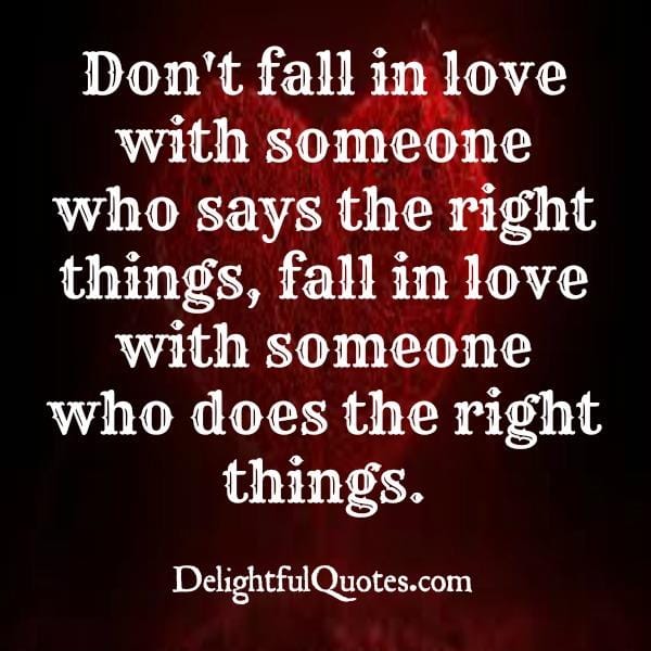 What kind of person to fall in love with?