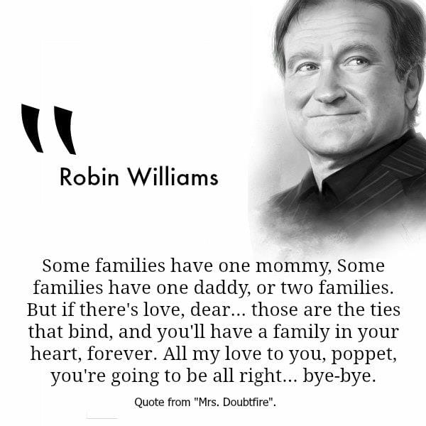 If there's love, you will have a family in your heart