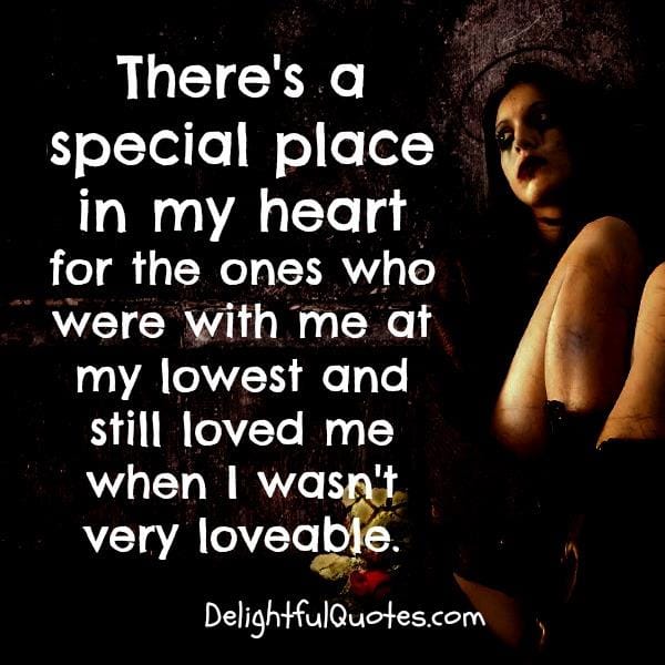 There's a special place in my heart for the ones who were with me