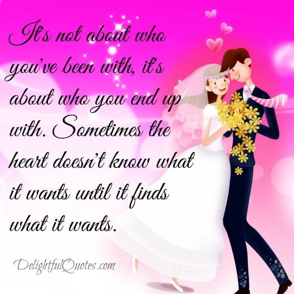 Sometimes the heart doesn't know what it wants