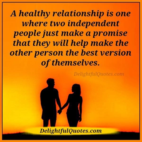 A healthy relationship