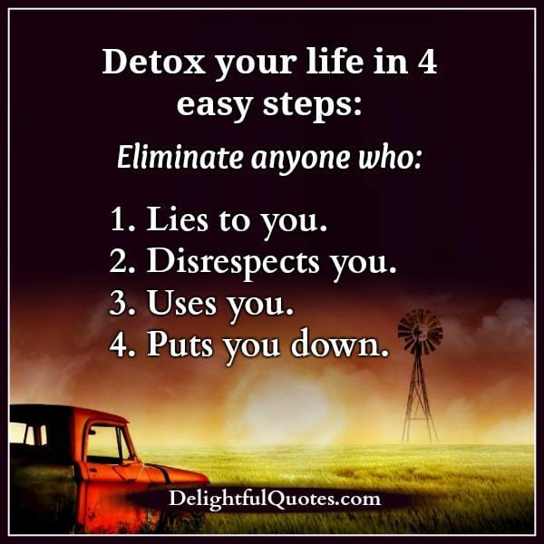Detox your life in 4 easy steps