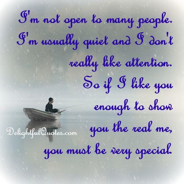 If you aren't open to many people