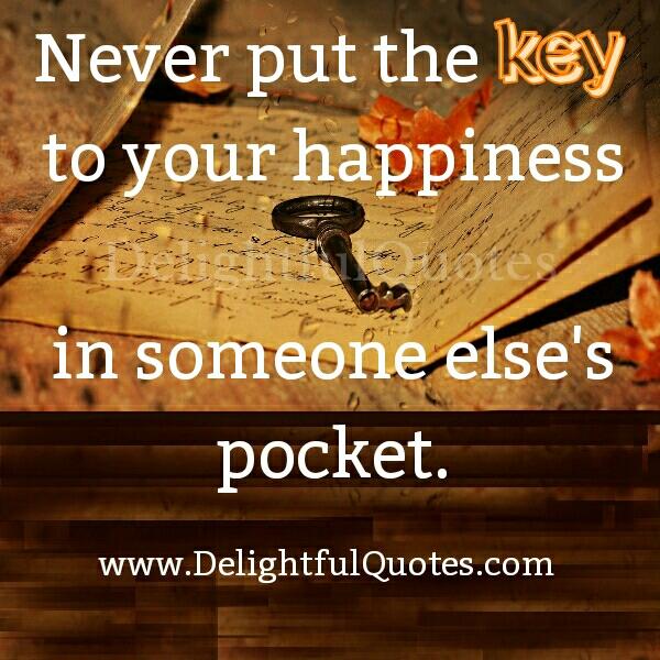 The key to your happiness