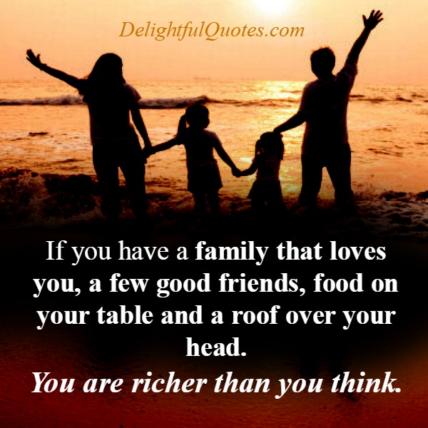 When you are richer than you think?