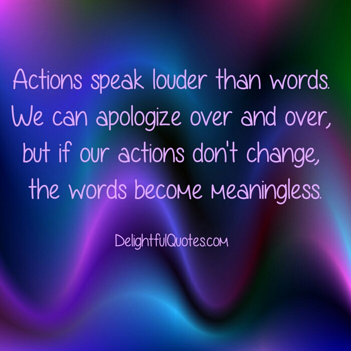 If our actions don’t change