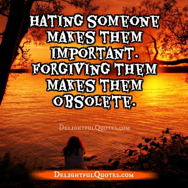 Hating someone makes them important