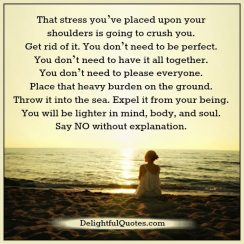 Say NO without explanation - Delightful Quotes