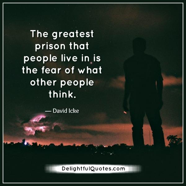 The Fear of What other people think